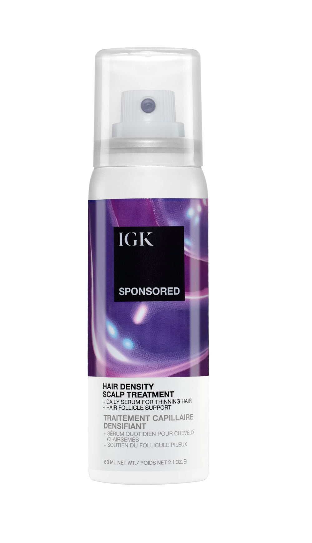 IGK sérum cuir chevelu brume bouteille – application précise et sensation fraîche