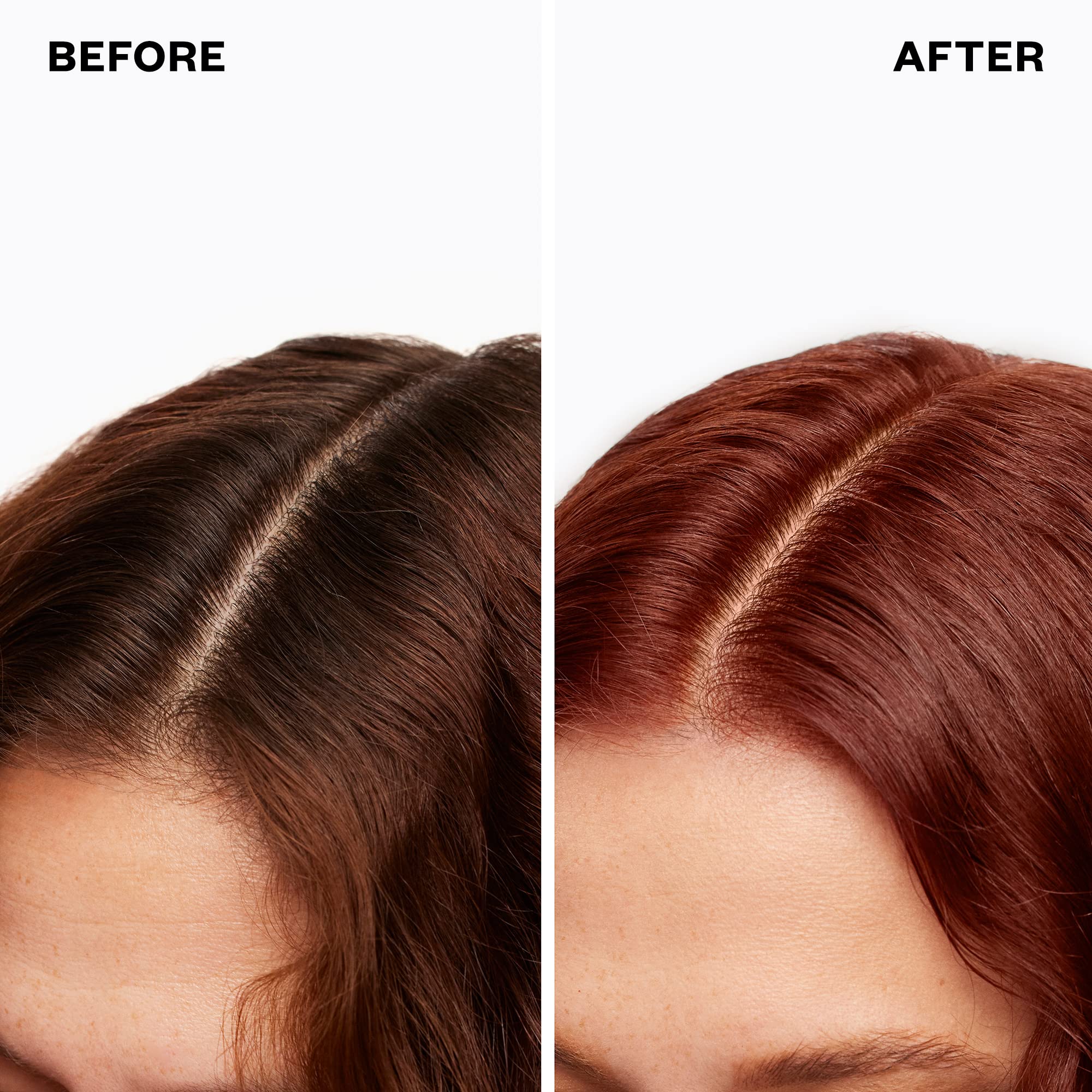 IGK tinte permanente 6R, aplicación en cabello para color uniforme