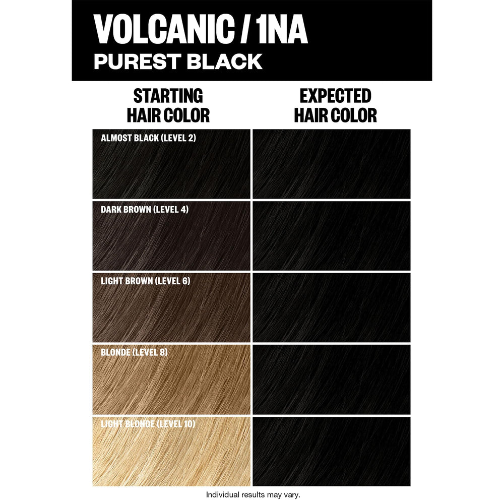 IGK tinto permanente Volcanico, crema de color para una aplicación uniforme