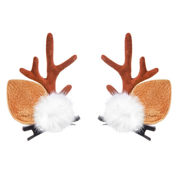 IHESPABLD orejas ciervo detalle marrón suave para un look navideño.