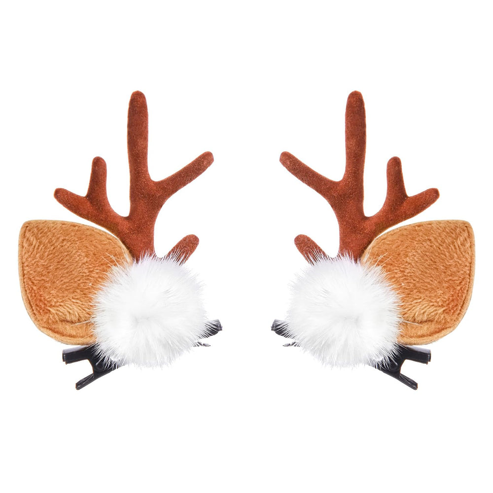 IHESPABLD orejas ciervo detalle marrón suave para un look navideño.