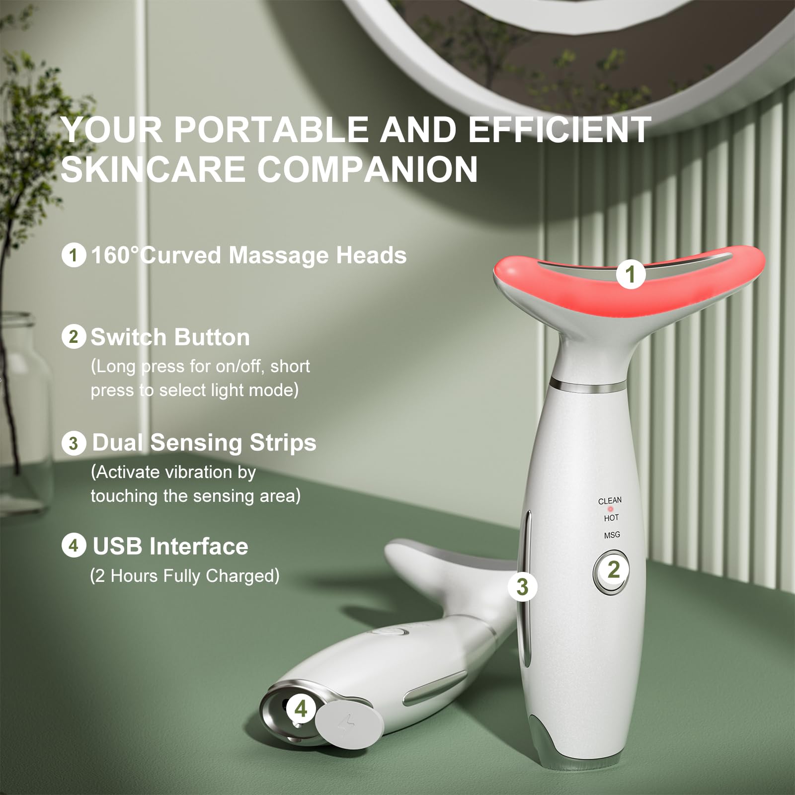 IHOWIN microcorriente portatil para cuidados de piel en casa.