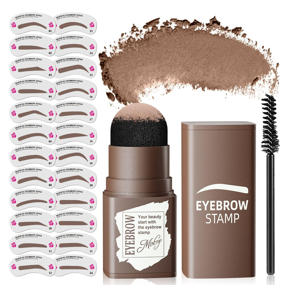 Ihrlpxkc kit sello cejas con 24 estilos para definición duradera