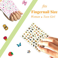 IHUKEIT hojas-flores para un look fresco y natural en uñas