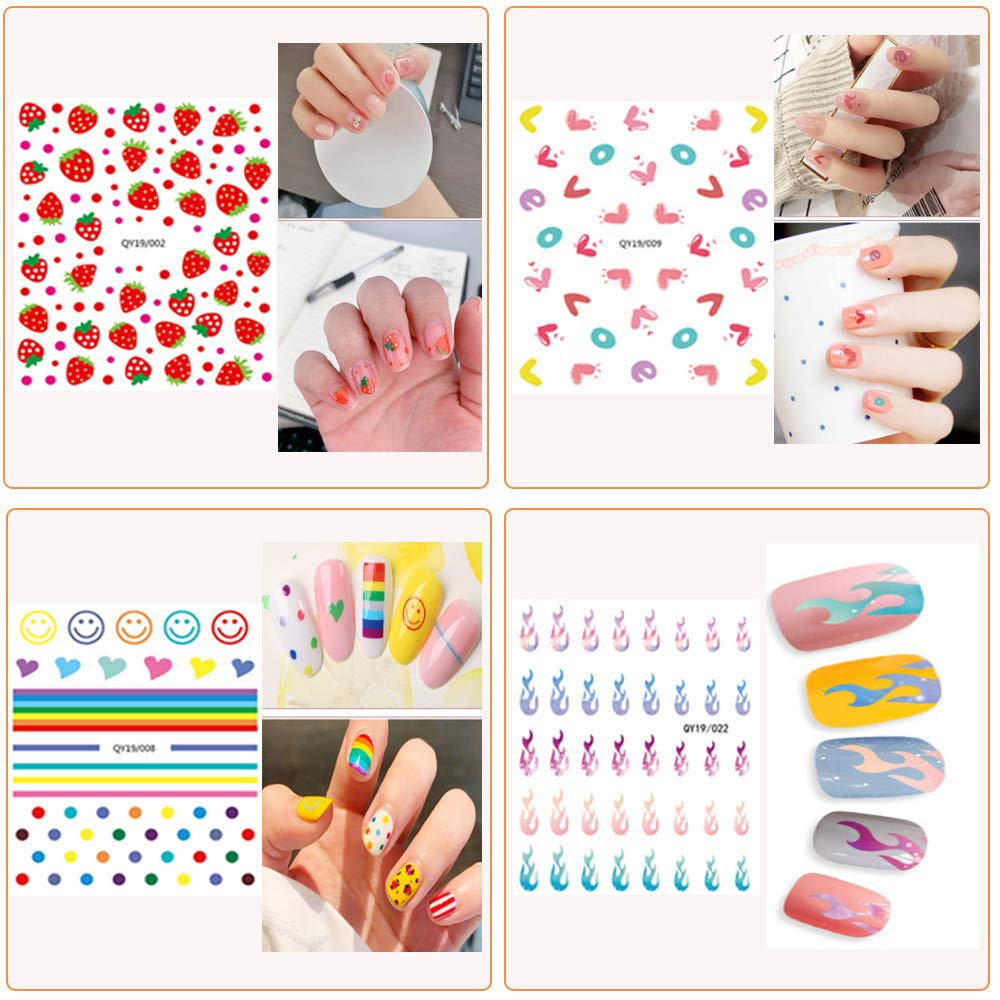 IHUKEIT pegatinas para uñas: brillos de acabado reluciente para un toque glam
