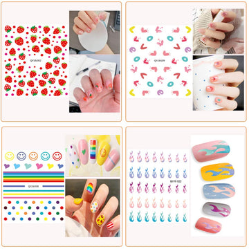 IHUKEIT pegatinas para uñas: brillos de acabado reluciente para un toque glam