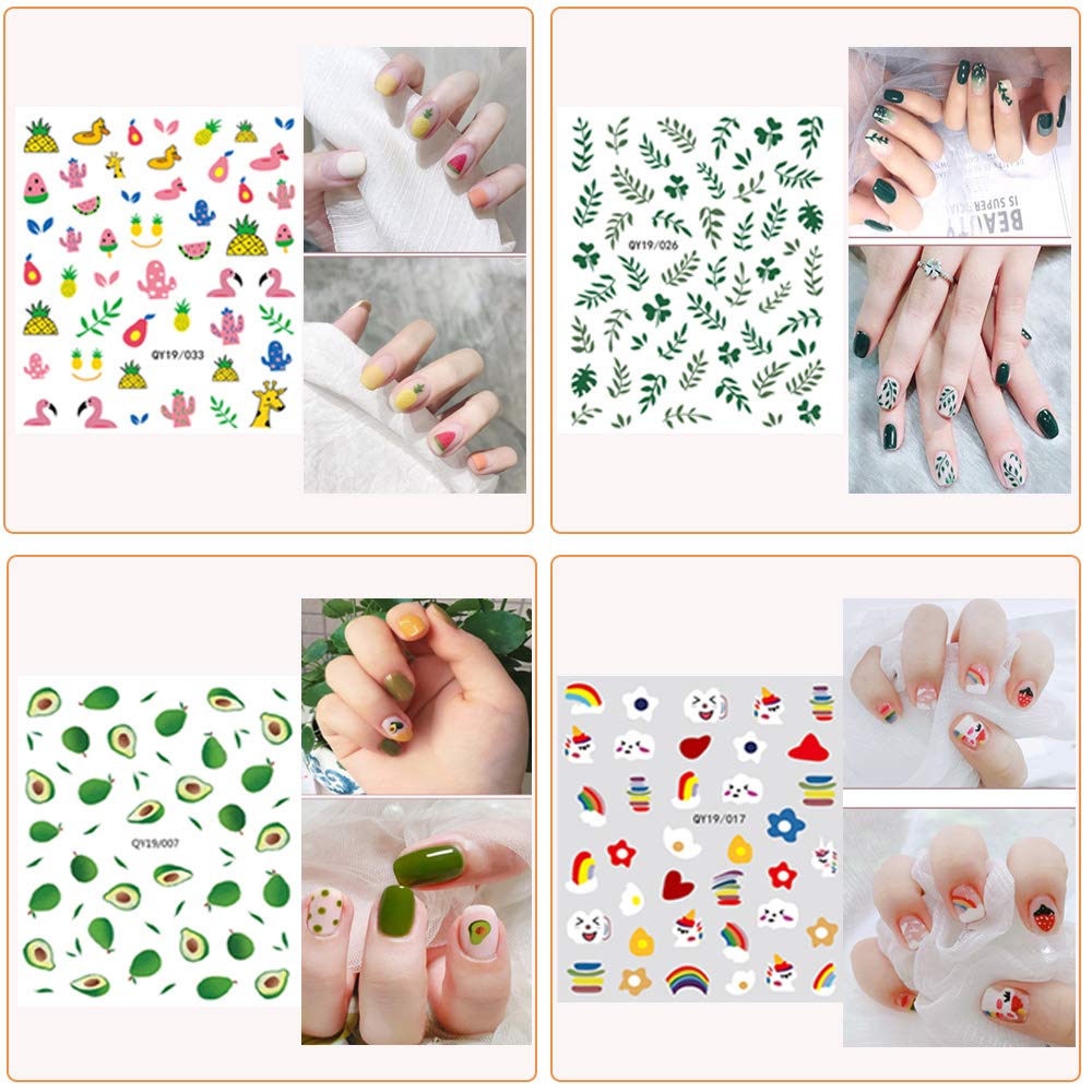 IHUKEIT pegatinas para uñas: corazones para un look romántico diario