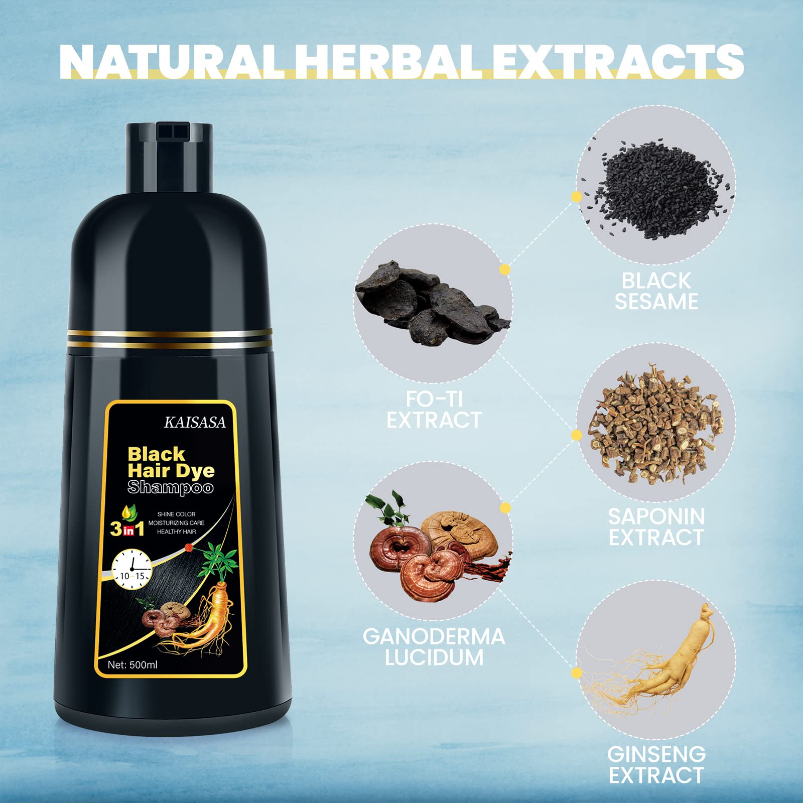 Ingredientes naturales de IIIMEIDU fortalecen el cabello.