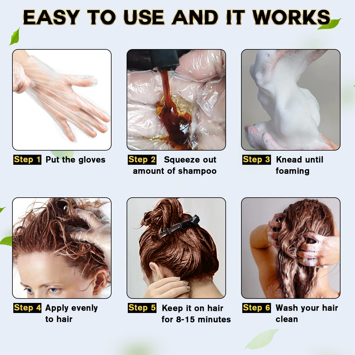 IIIMEIDU MEIDU coloración instantánea en cabello para uso diario.