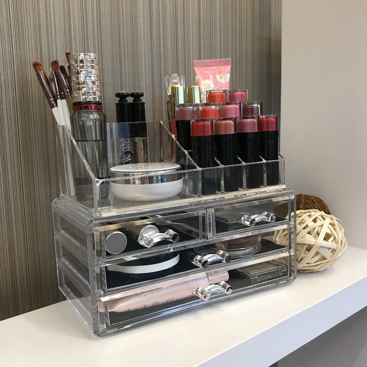 Ikee Design Ideal para tocador o baño, organización diaria.