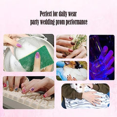 Ideal para fiestas y eventos, uñas listas para usar