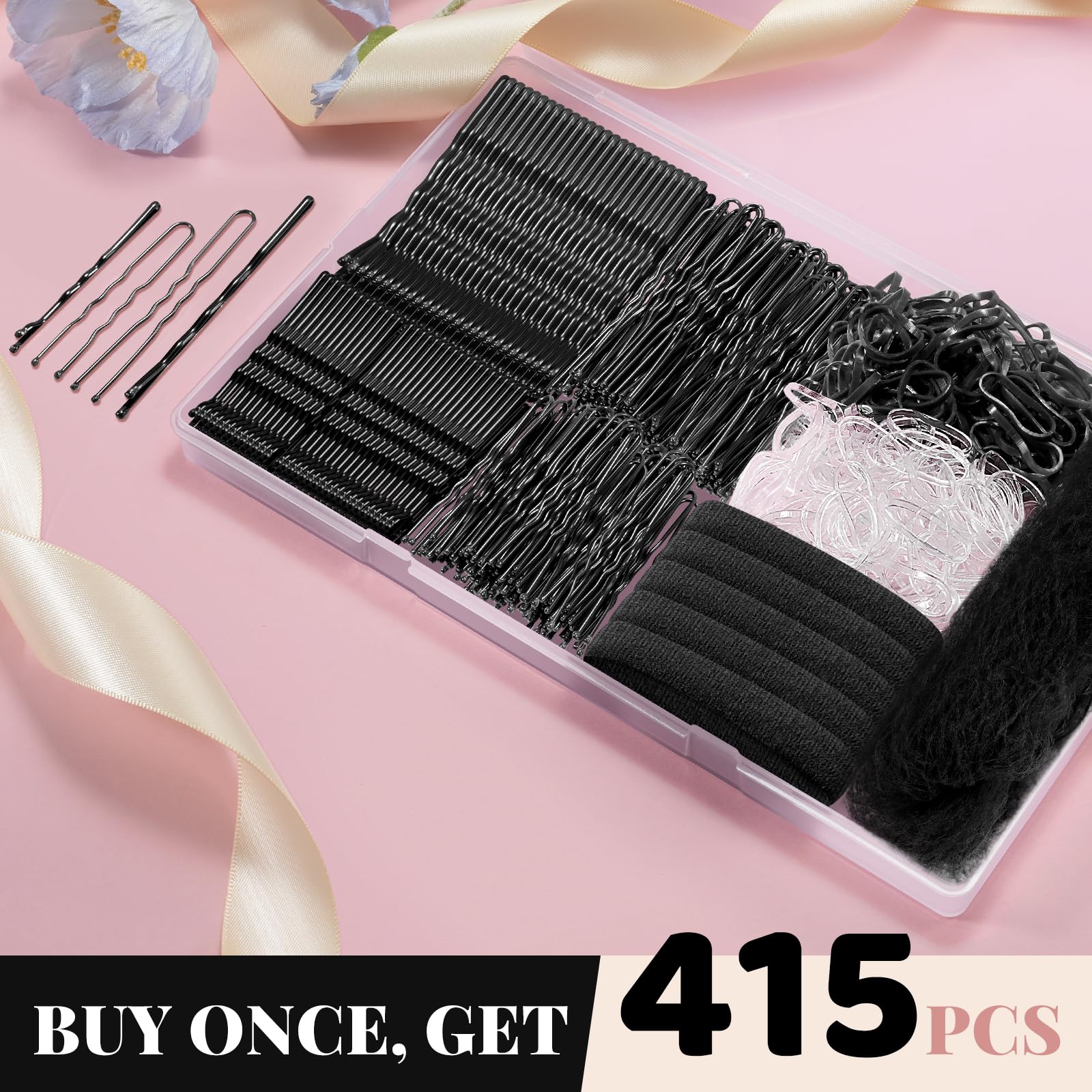 IKOCO 200pcs U-shaped pins for secure grip and gentle hold