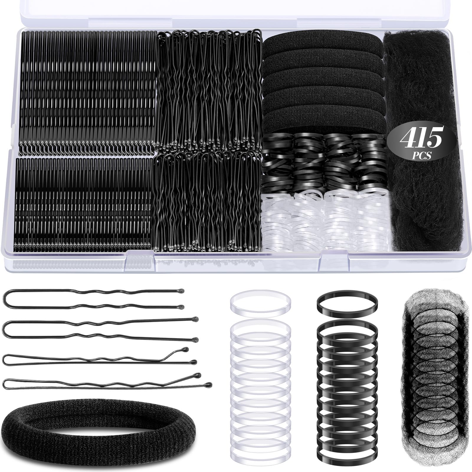 IKOCO 415pcs bobby pins set box for versatile styling on the go