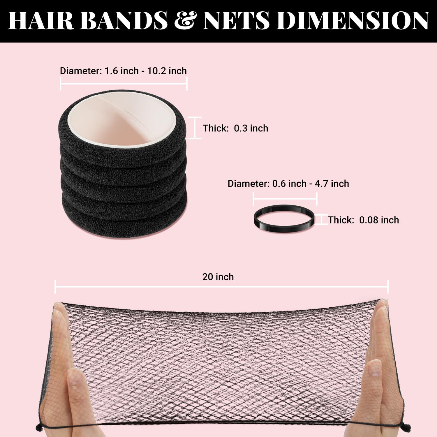 IKOCO cotton hair ties pack stretches without creasing
