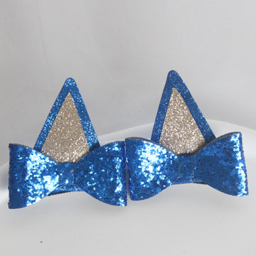 IKUHRMO prendedor cabello glitter azul para decoraciones de cosplay.