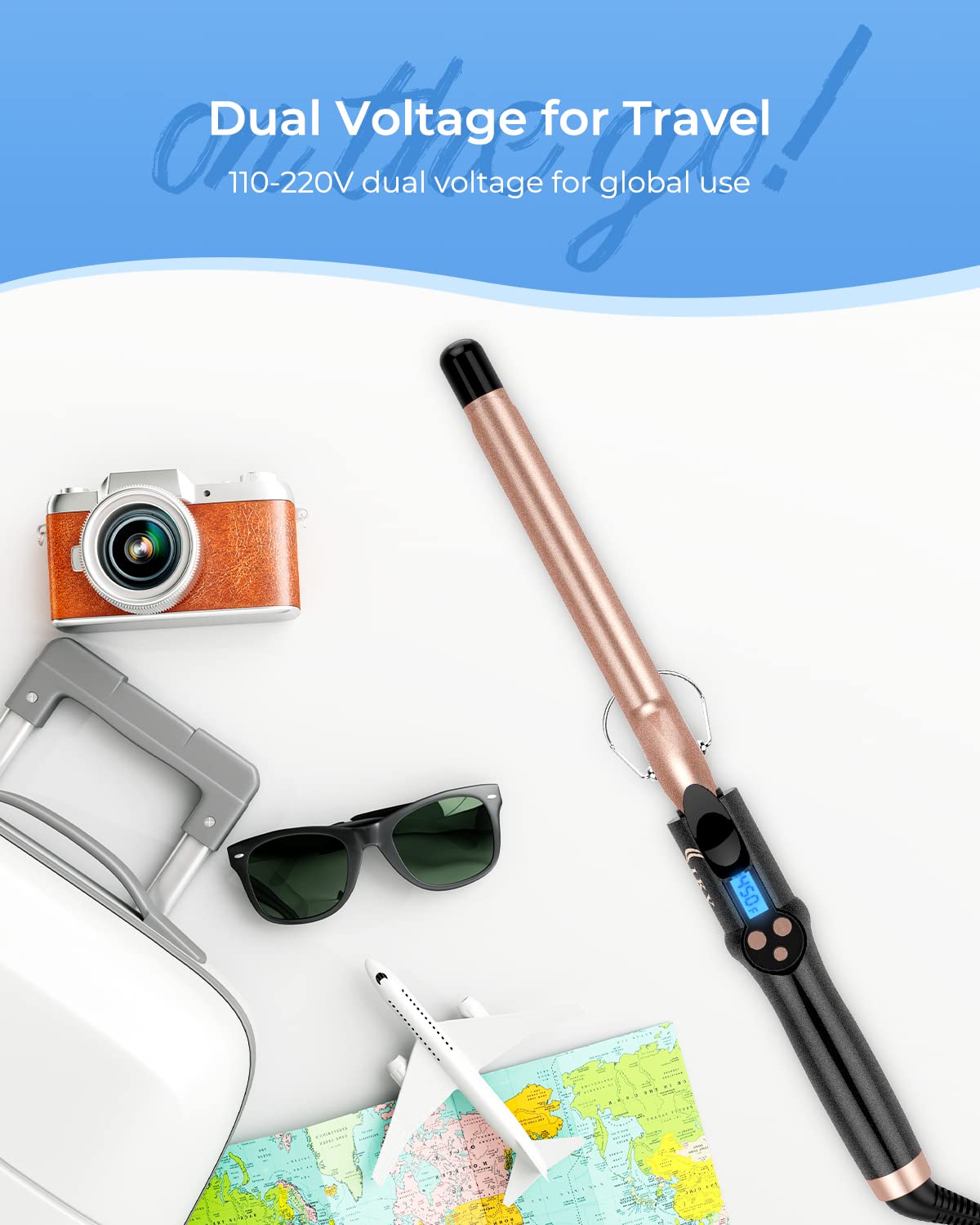 IKV voltaje dual para viajes globales sin adaptadores