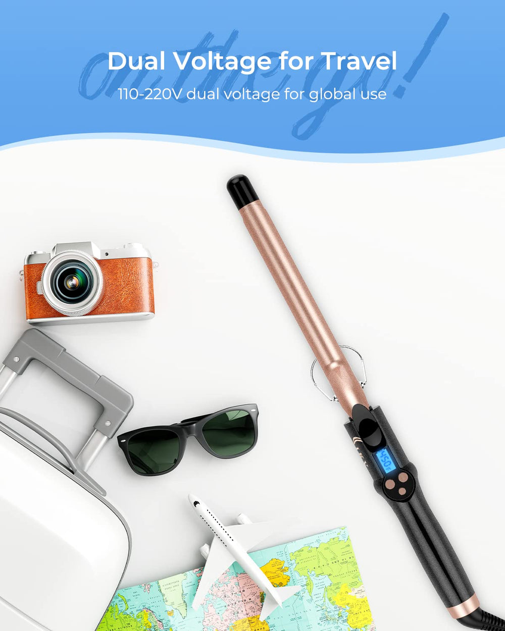 IKV voltaje dual para viajes globales sin adaptadores