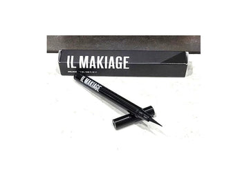 Delineador líquido Il Makiage Inkliner en negro, acabado mate, resistente al agua para definición duradera.