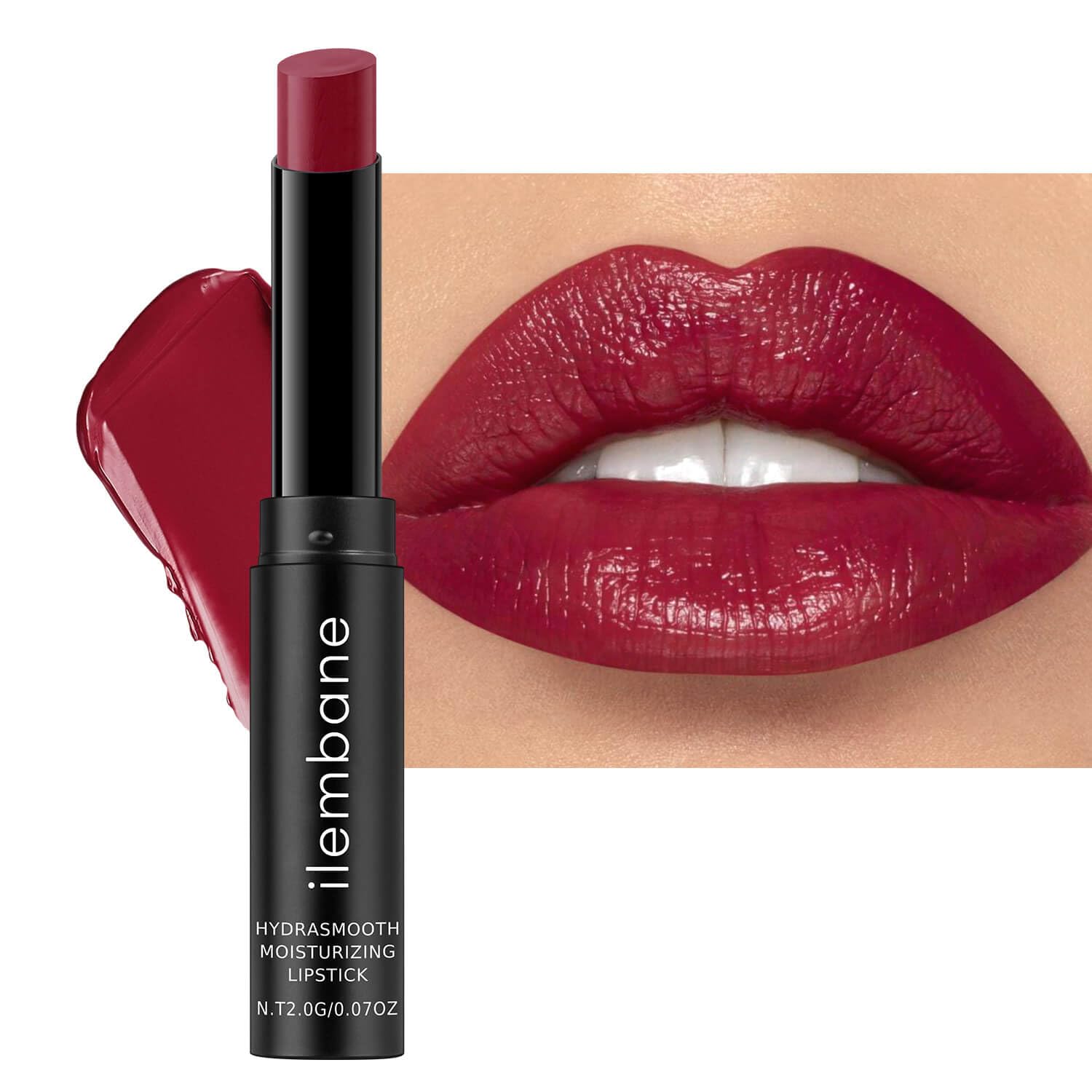 ilembane Plum Red barra de labios ciruela oscura para un estilo sofisticado y duradero.
