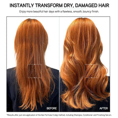 Iles Formula – protection thermique lors du brushing pour cheveux lisses et brillants.