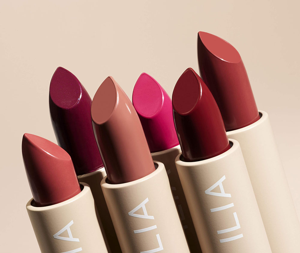 ILIA Color Block Barra de Labios Rosette, tono duradero para looks profesionales.