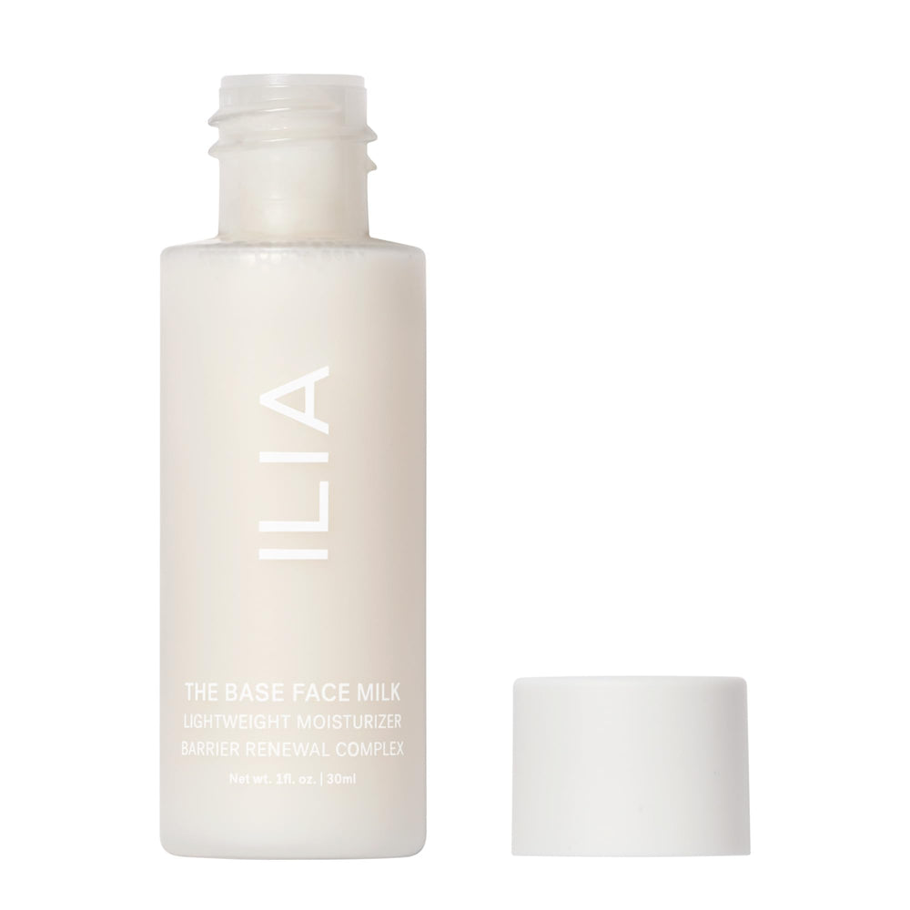 ILIA Base Face Milk Essence en envase sostenible y libre de crueldad.