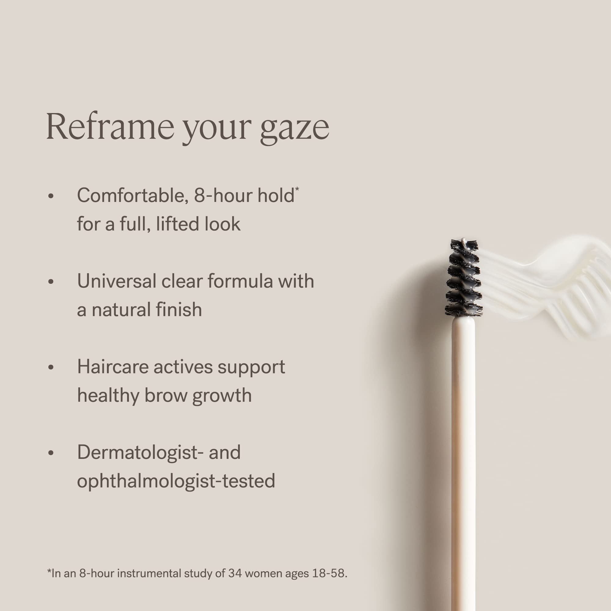 Textura suave de ILIA In Frame Brow Gel para una aplicación controlada