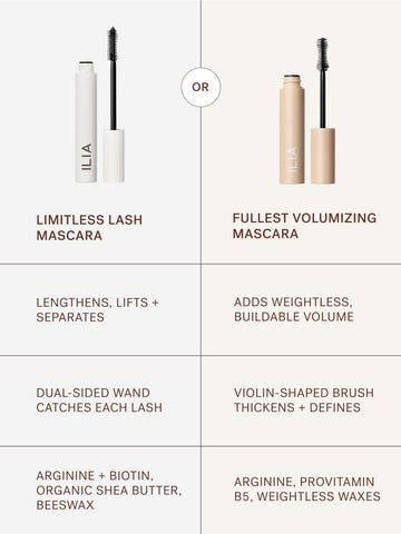 ILIA Limitless Lash Mascara: empaque sostenible para reducir impacto ambiental.