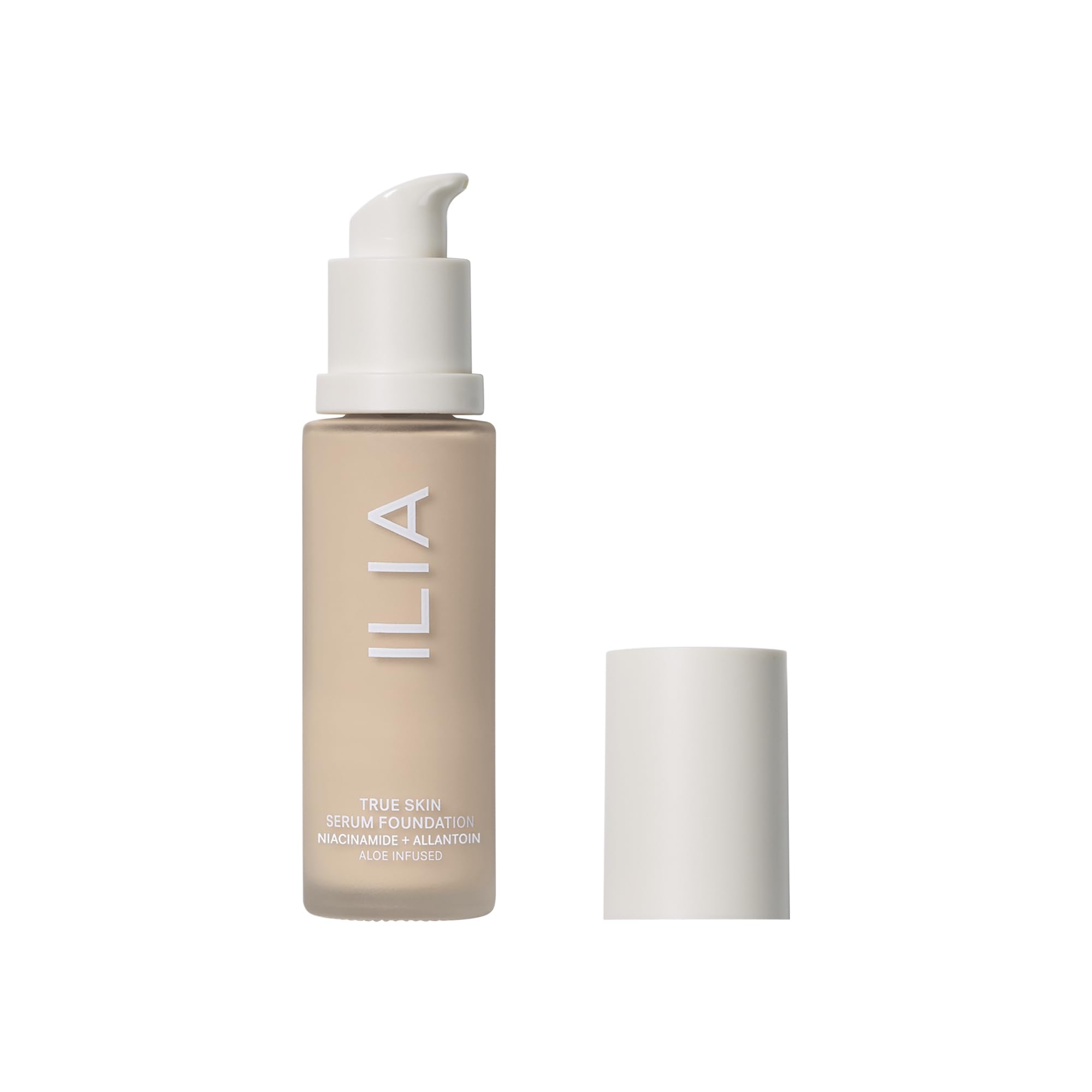 ILIA serum-base-botella: botella elegante para aplicación suave y acabado natural