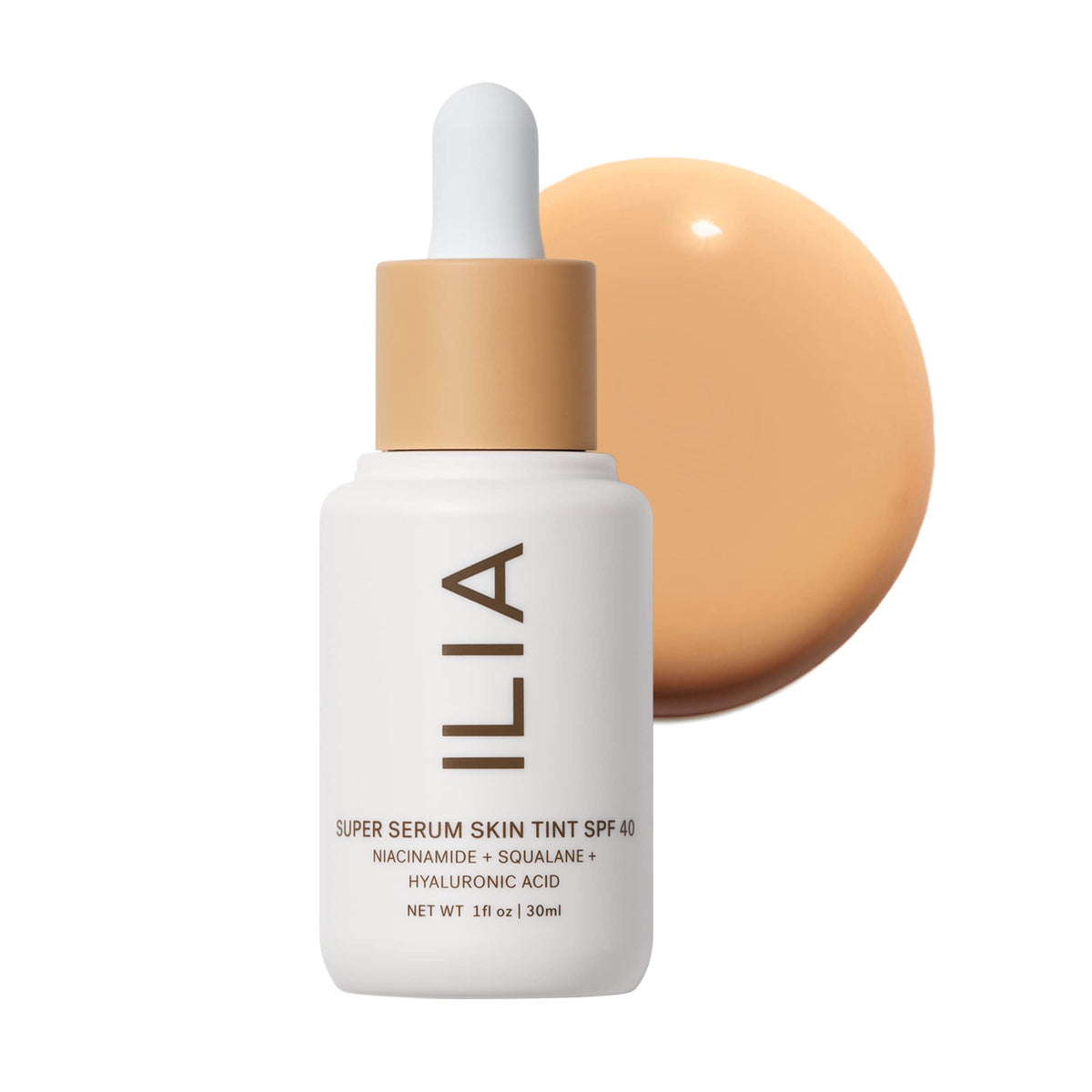 ILIA serum-tinte en botella con acabado luminoso y cobertura suave para piel