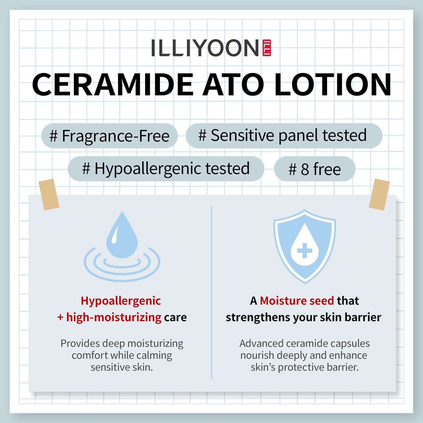 Textura ligera de Illiyoon Ato Lotion para uso diario.