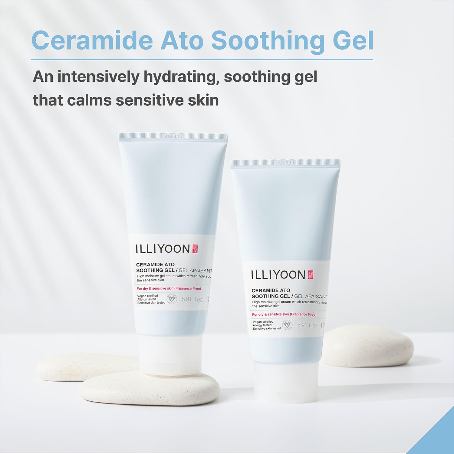 Illiyoon Ceramida Ato Gel, aplicación en la palma para uso diario