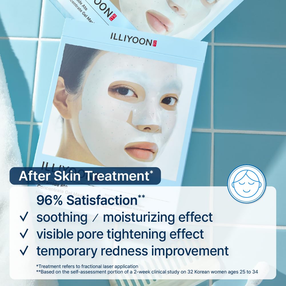 Illiyoon Ceramide Ato textura hidrogel, sensación fresca que se vuelve transparente al hidratar.