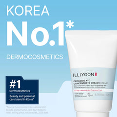 Illiyoon Ceramide Ato: textura cremosa que nutre piel seca durante todo el día.