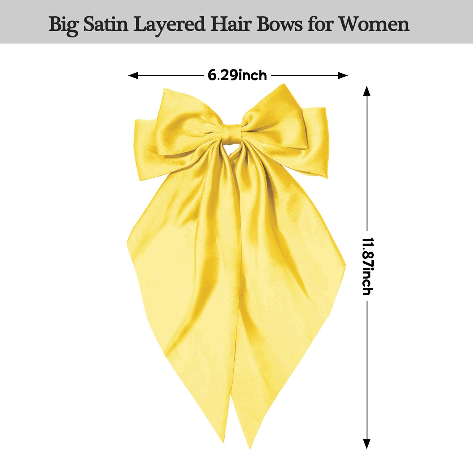 Illpta broche lazo grande amarillo, añade toque de elegancia al atuendo nocturno.