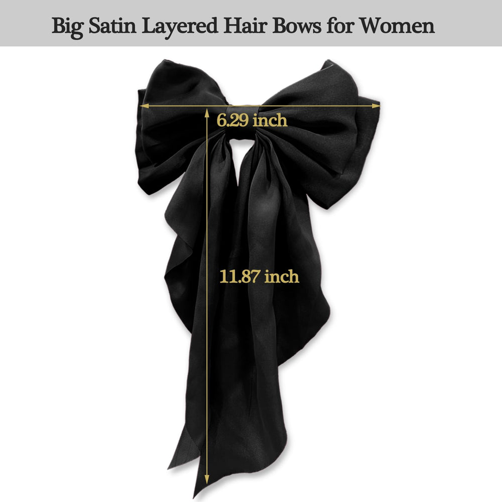 Lazo de satén negro illpta, diseño elegante para cualquier ocasión.