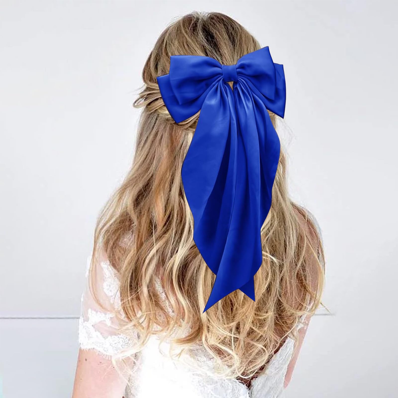 illpta prendedor pelo lazo grande satinado, añade elegancia a cualquier conjunto.
