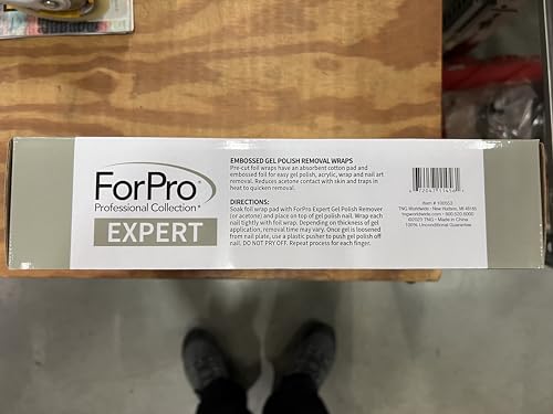 ForPro Colección Profesional: Envolturas con relieve para Eliminación de Esmalte en Gel (500 Unidades)