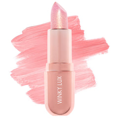 Winky Lux Rosé Glimmer Balm – Bálsamo Labial Hidratante con Color que Cambia con el pH, Tono Rosa Natural y Aroma de Vainilla