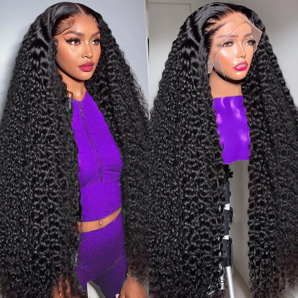 COLORSUPIDOL deep wave frontal lace 32 pulgadas: aspecto natural y duradero.