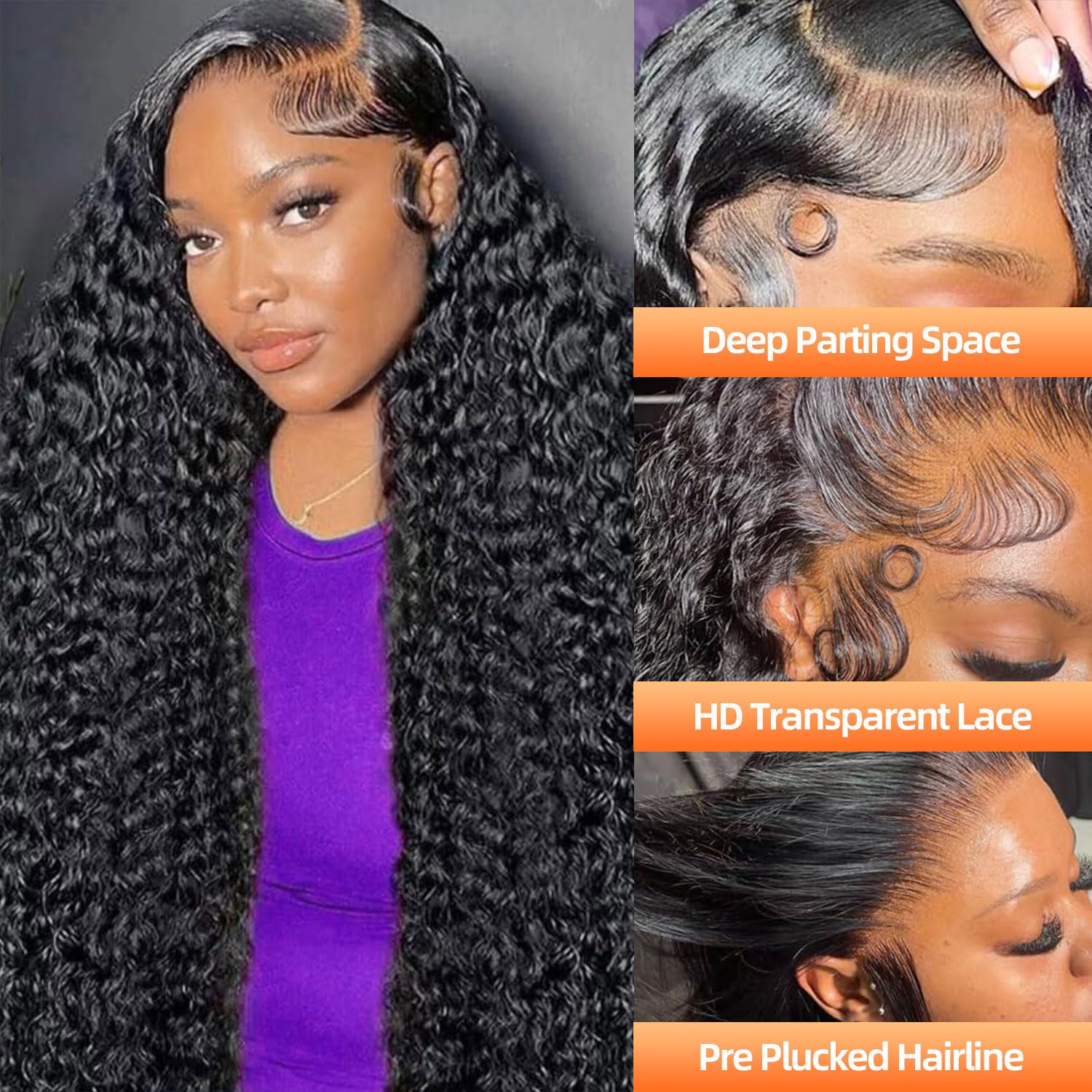 COLORSUPIDOL pelo humano brasileño virgen deep wave 32p: brillo suave.