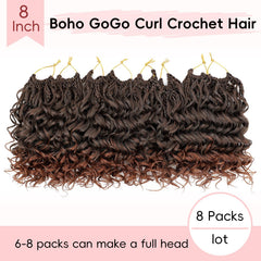 Aoisvk cabello crochet prehecho y pretorcido: instalación rápida.
