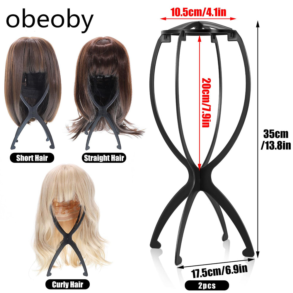 Obeoby soporte para pelucas con altura ajustable se adapta a distintas longitudes