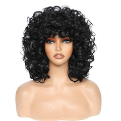 Kavsni: flequillo natural en peluca para looks elegantes.