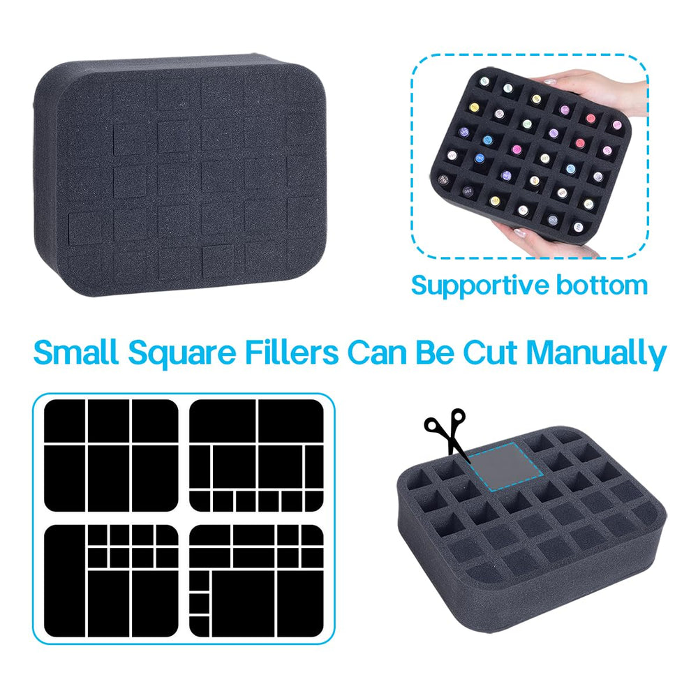 Diseño para cajón, ideal para ordenar esmaltes y aceites en casa.