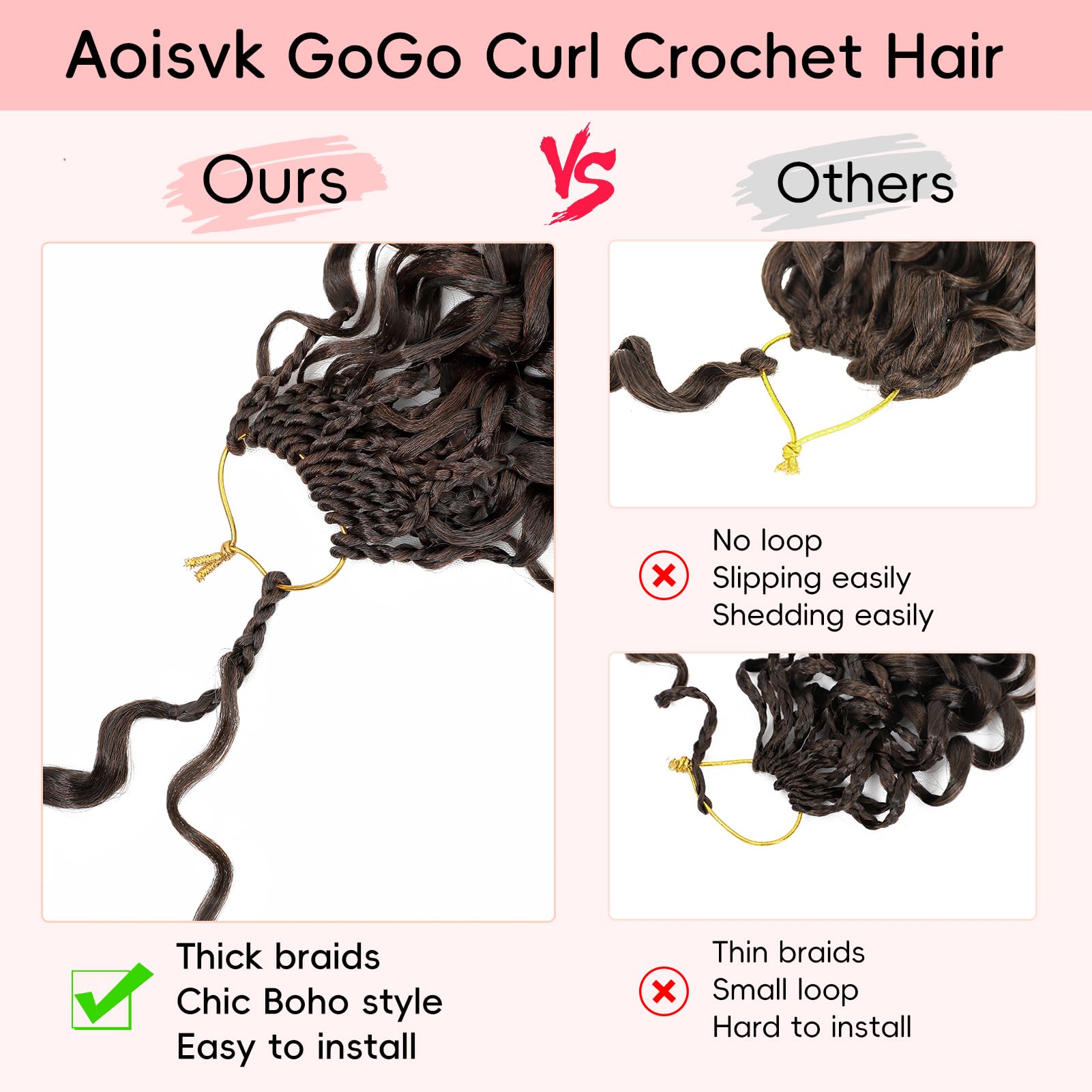 Aoisvk ombre marrón 1B/30: color natural suave.