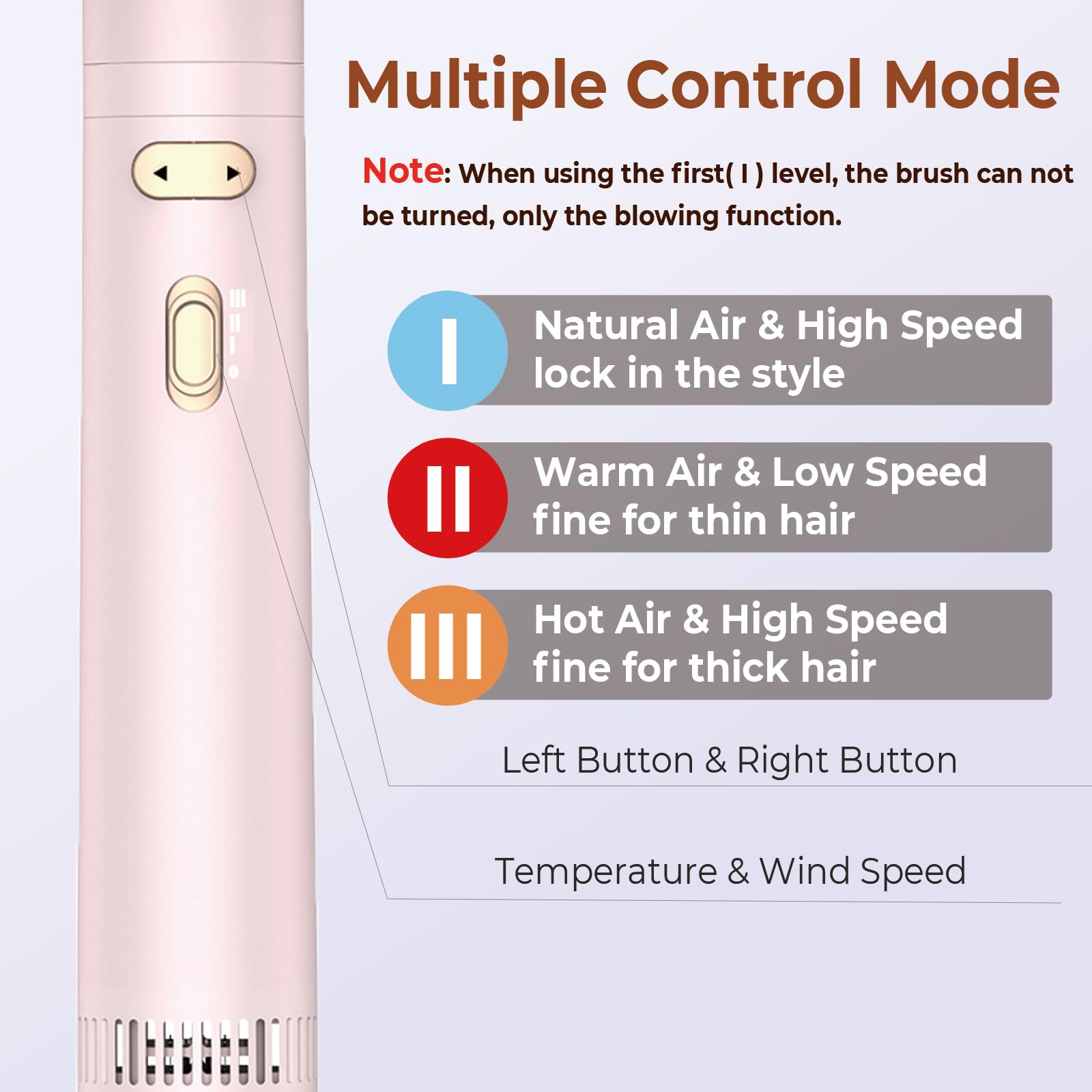 Trylater Secador Cepillo 4 en 1 con Rotación – 3 Calor, 2 Velocidades