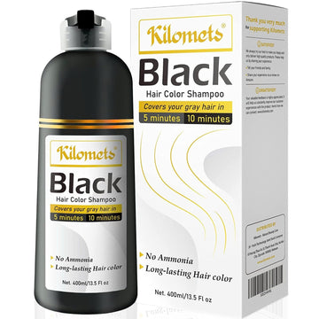Kilomets Champú Tinte para Cabello Negro 400 ml — vista frontal del producto