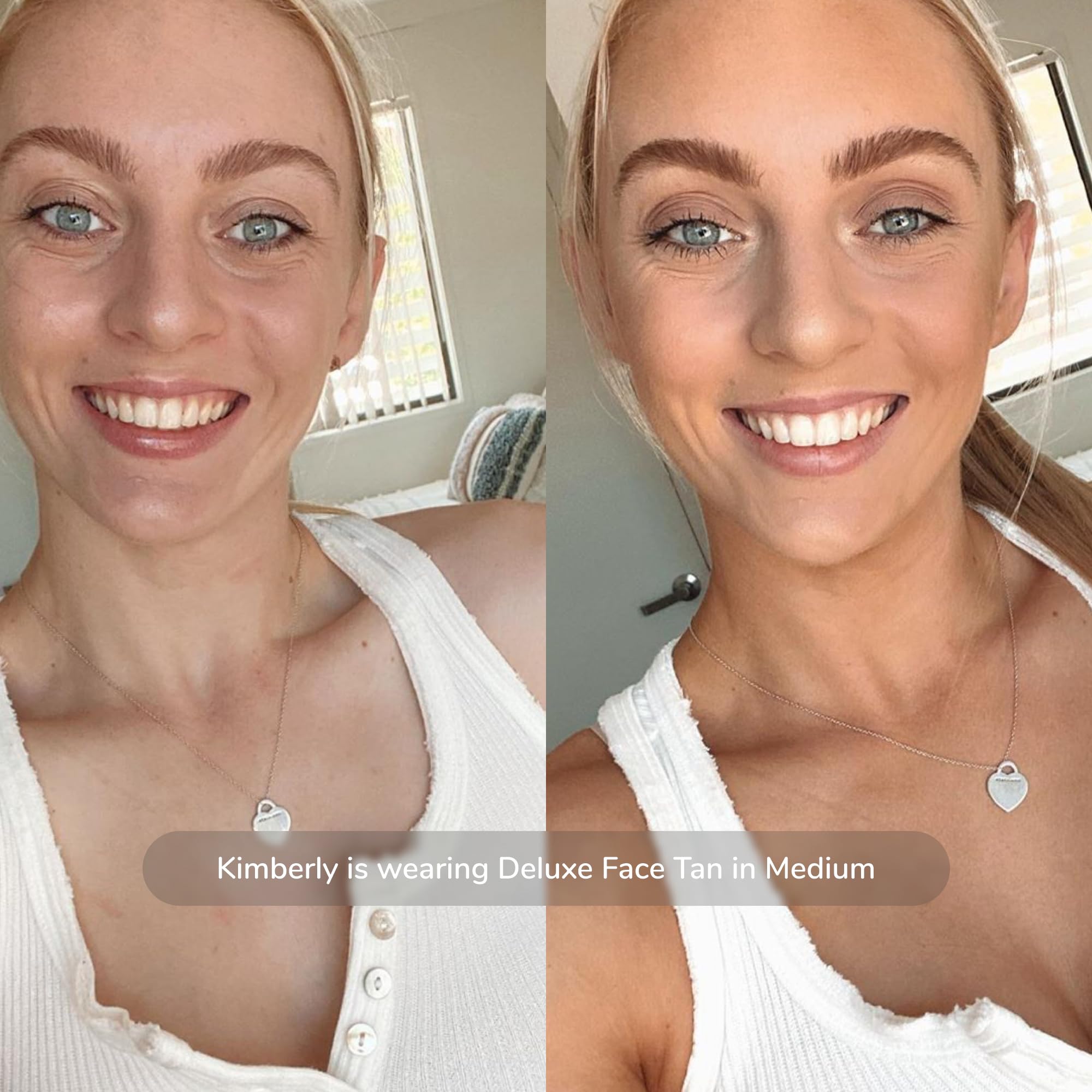 Loving Tan Autobronceador Facial Deluxe Mediano – Sin Rayas, Natural, Calidad Profesional | 10+ Aplicaciones