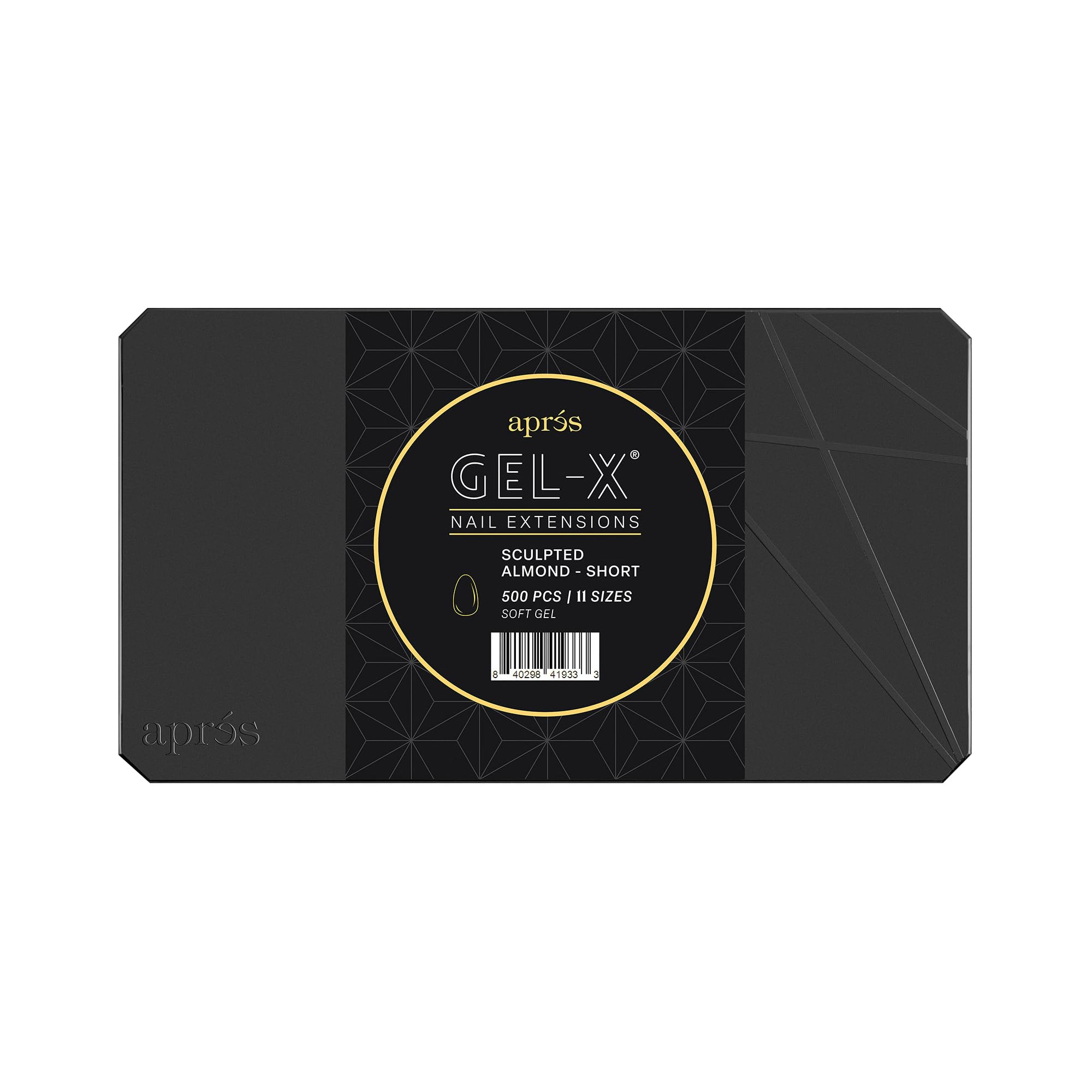 APRÉS Gel-X Box de Puntas – Puntas de Gel Almendra Esculpida, 500 piezas, 11 tallas (00–9) – Calidad Premium